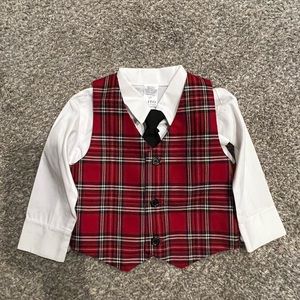 Holiday toddler dress shirt.